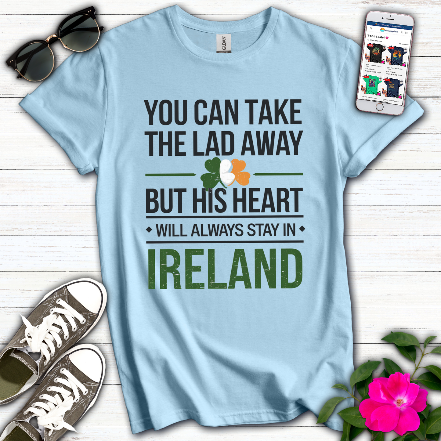 Heart Always Stay Ireland T-Shirt