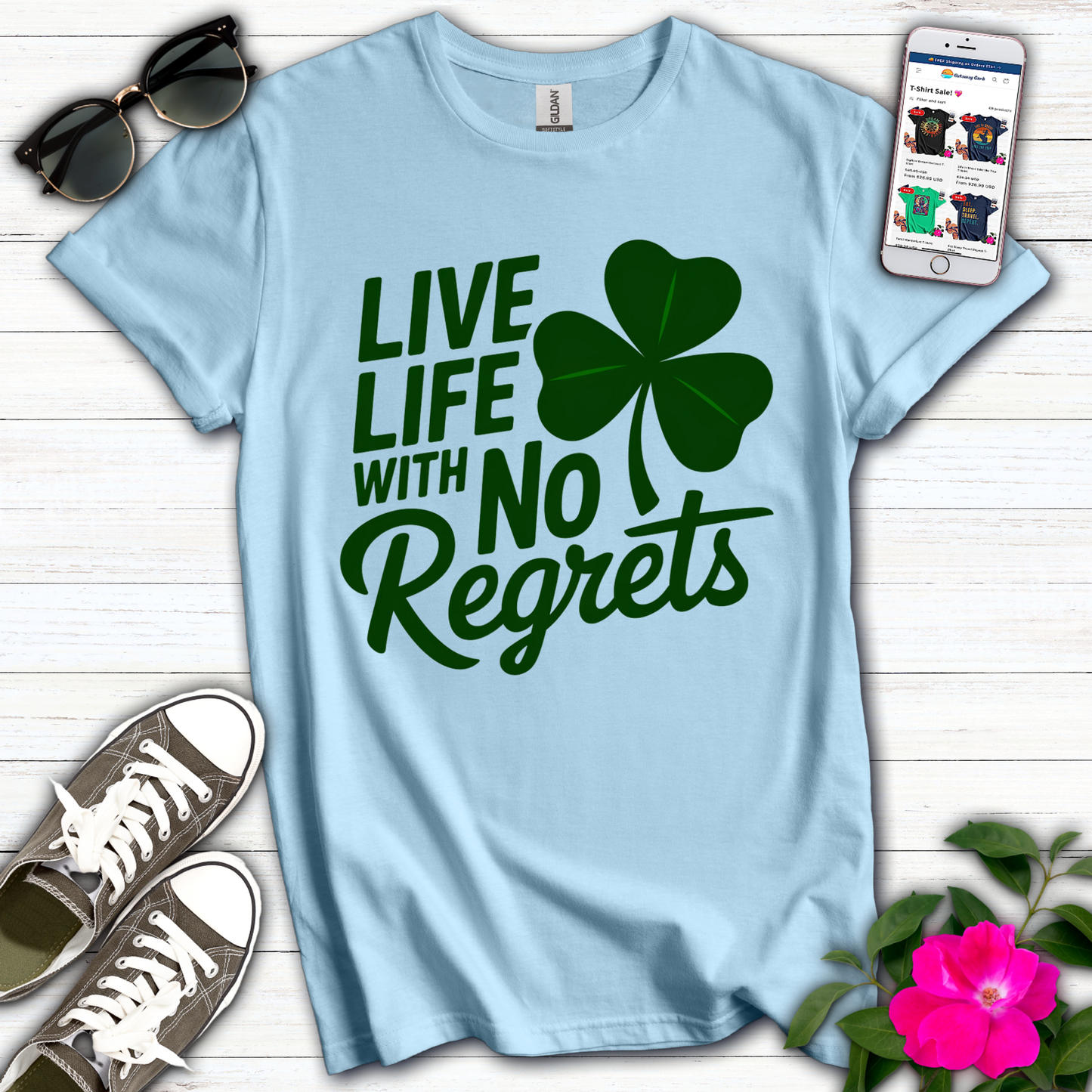 Live Life No Regrets T-Shirt