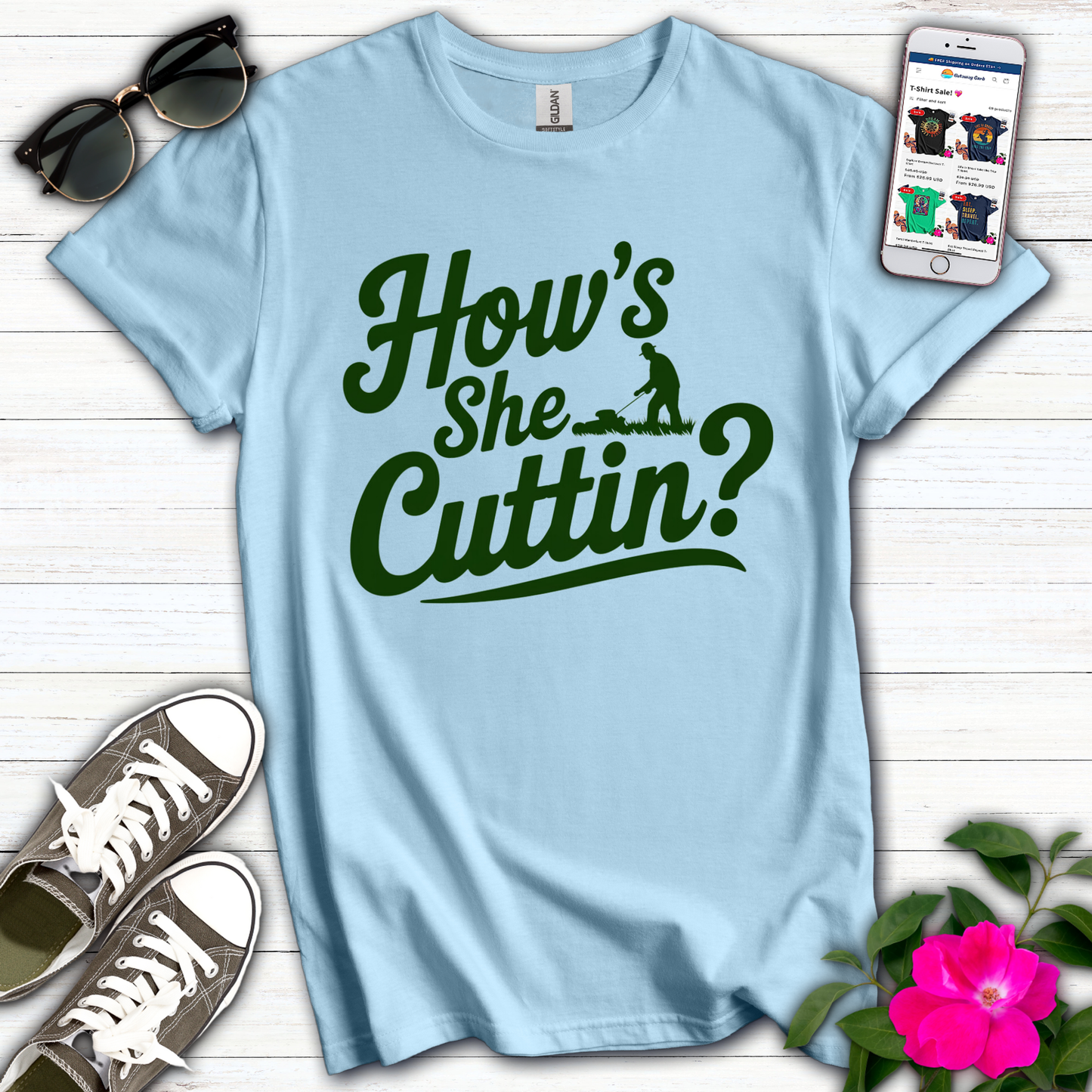 How's She Cuttin' T-Shirt