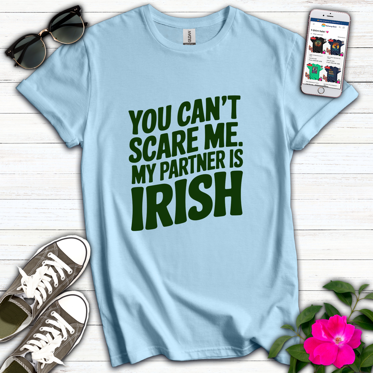 Can't Scare Partner Irish T-Shirt