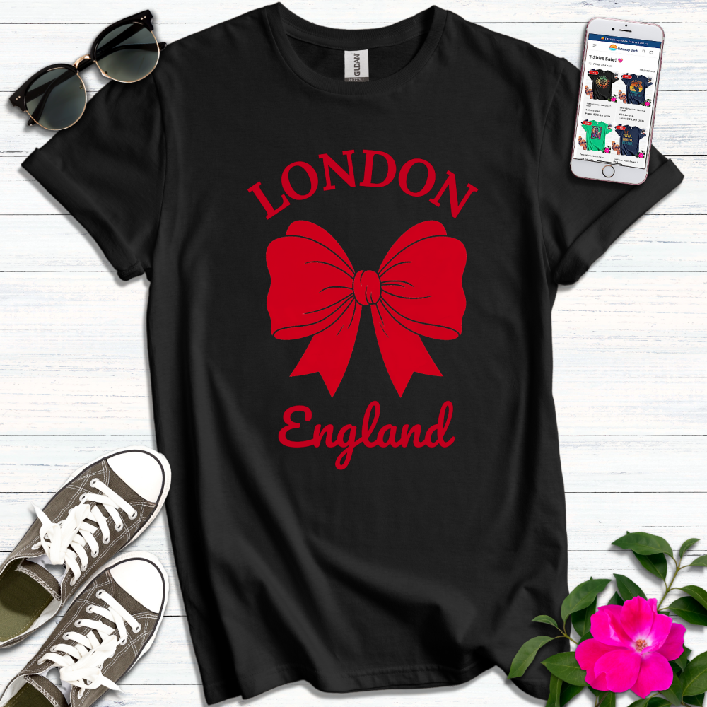 London Red Bow T-Shirt