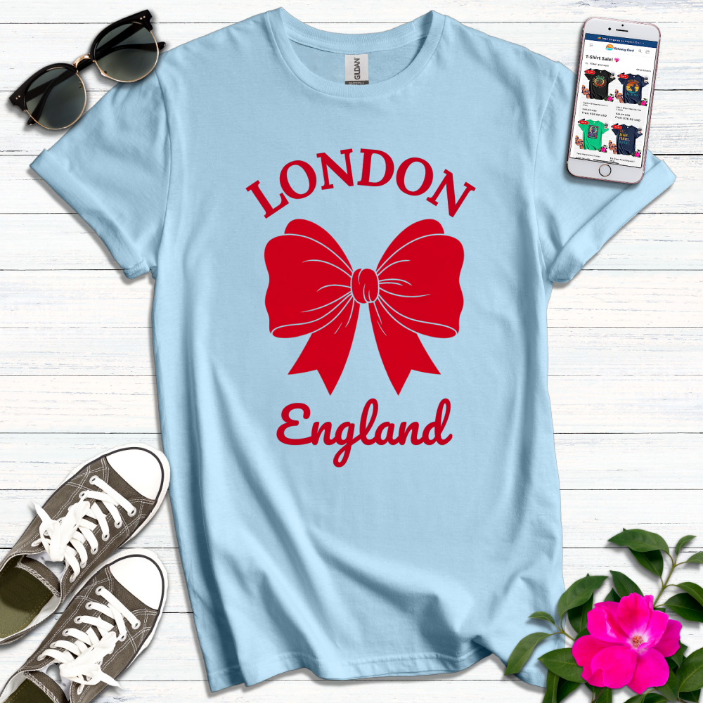 London Red Bow T-Shirt