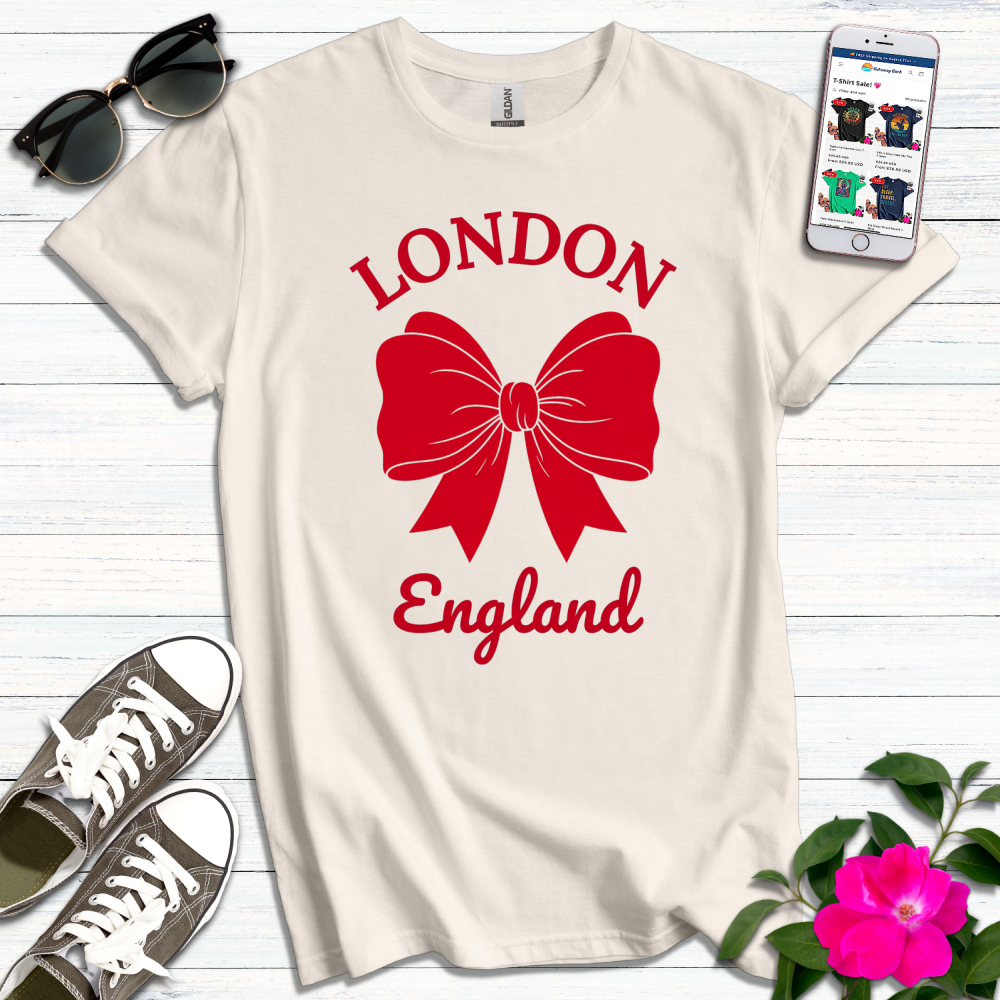 London Red Bow T-Shirt