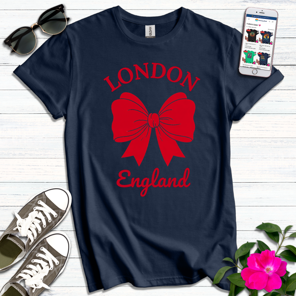 London Red Bow T-Shirt