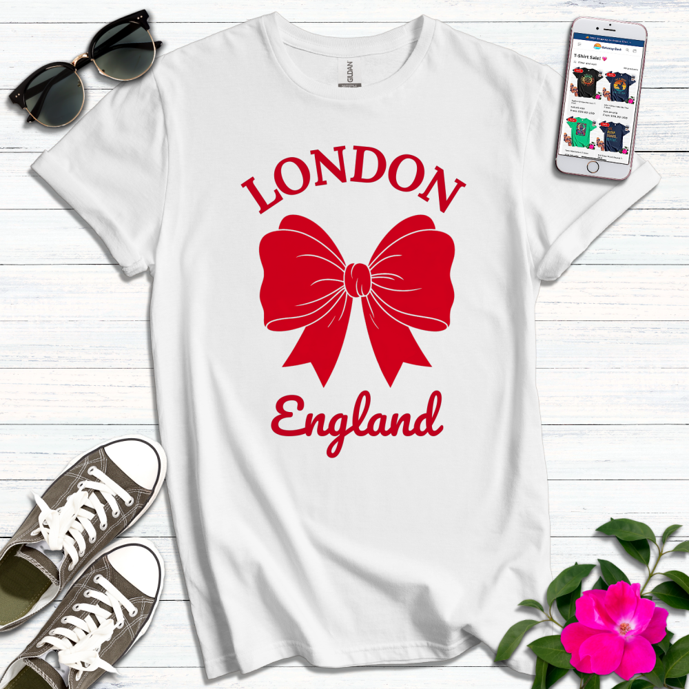 London Red Bow T-Shirt