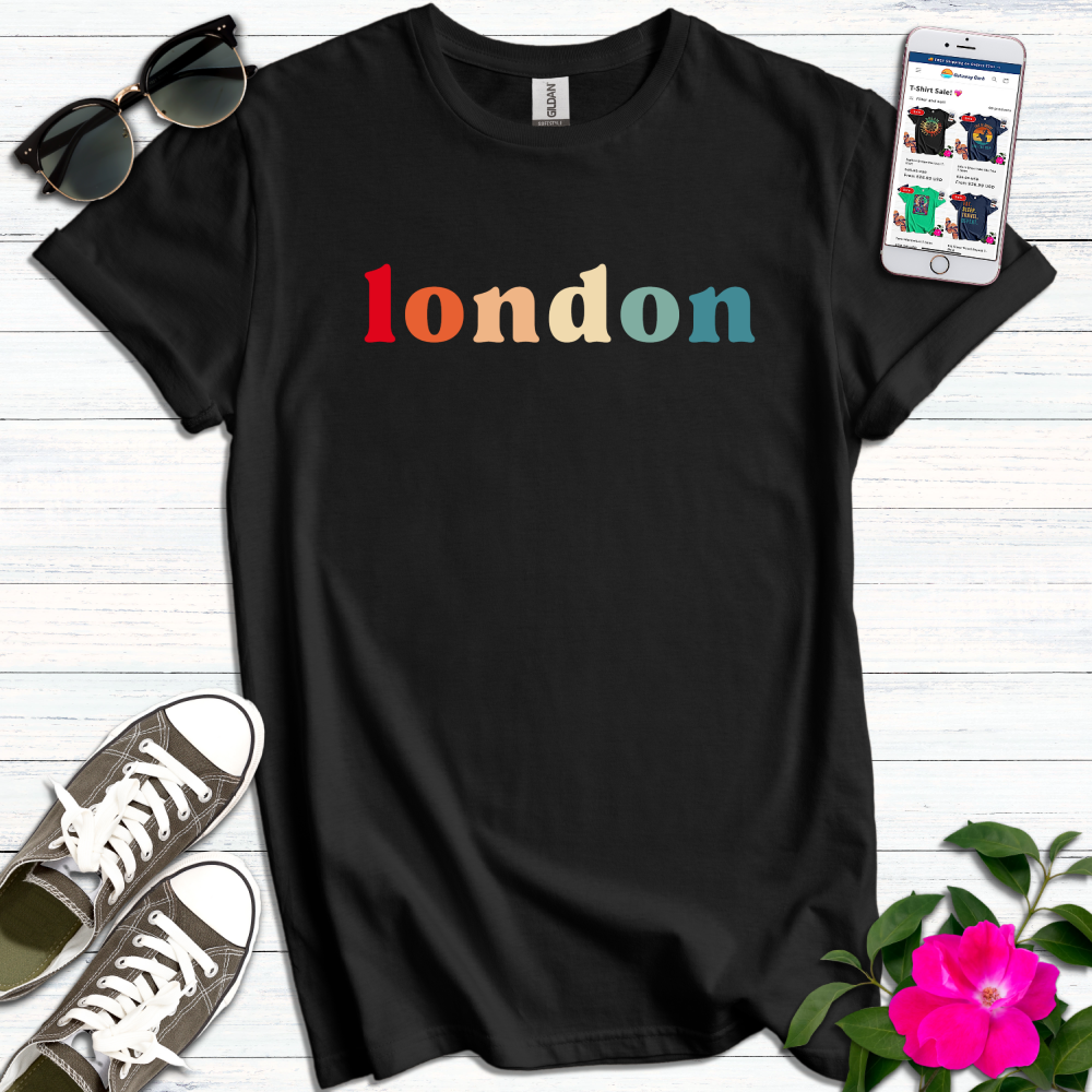 London Retro Typography T-Shirt