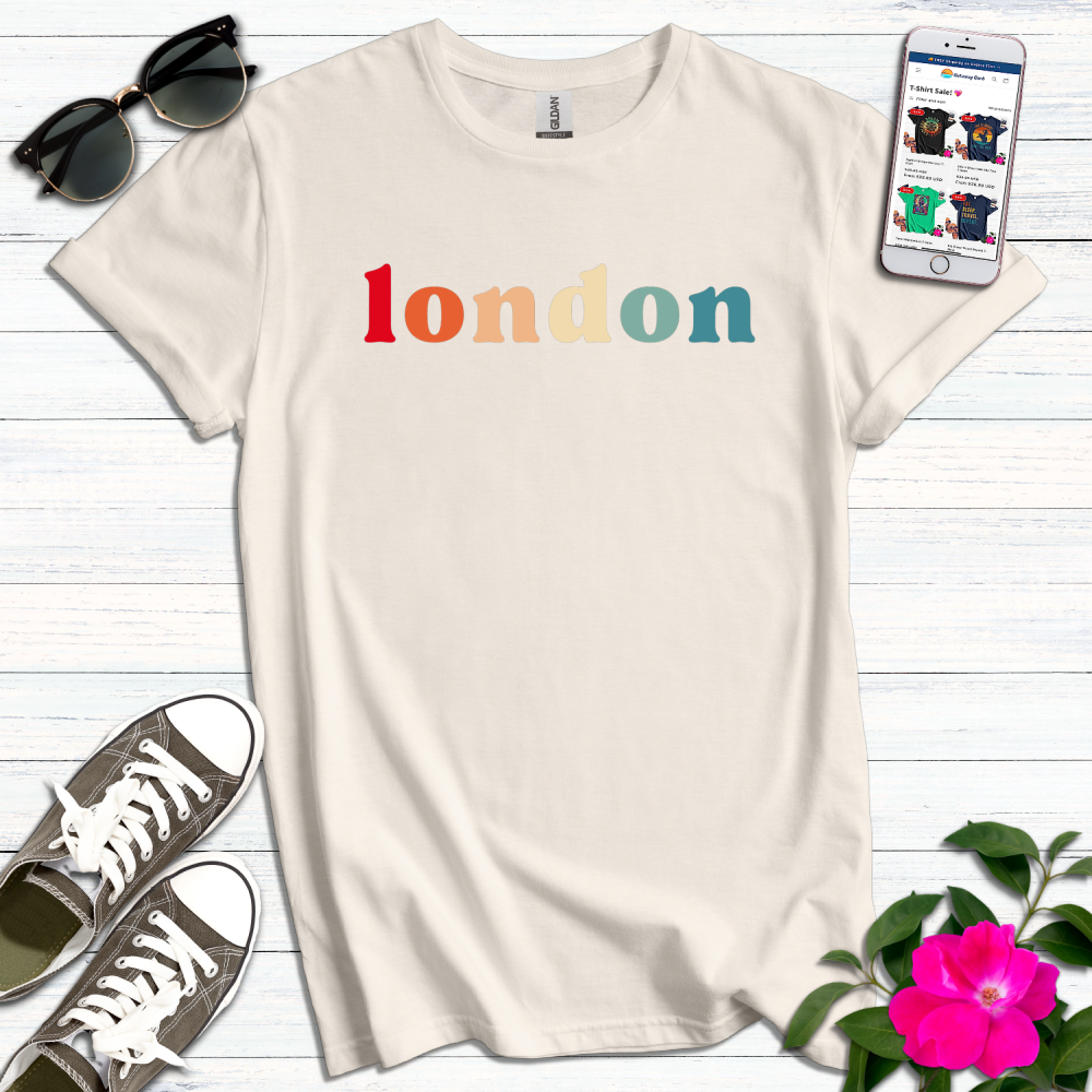 London Retro Typography T-Shirt
