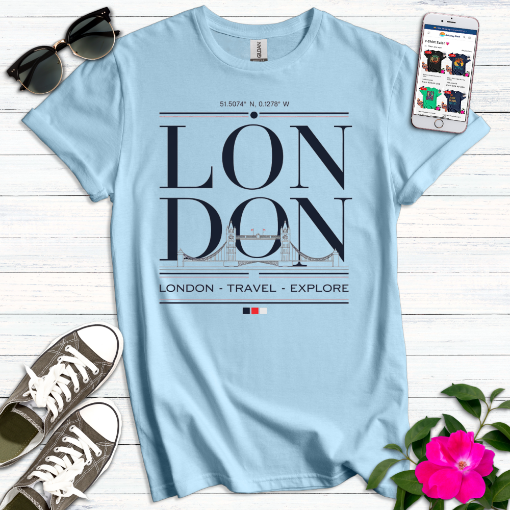 London Travel Explore Modern T-Shirt