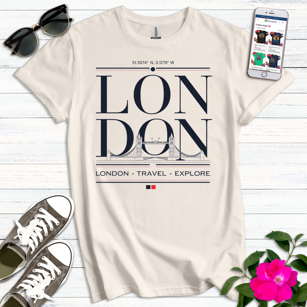 London Travel Explore Modern T-Shirt