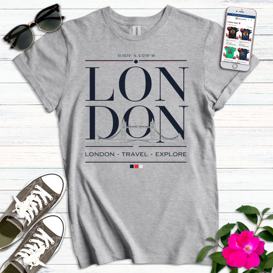 London Travel Explore Modern T-Shirt