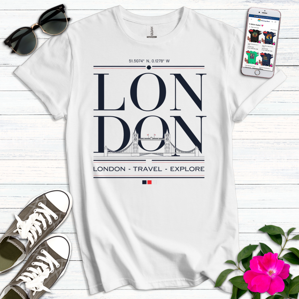 London Travel Explore Modern T-Shirt