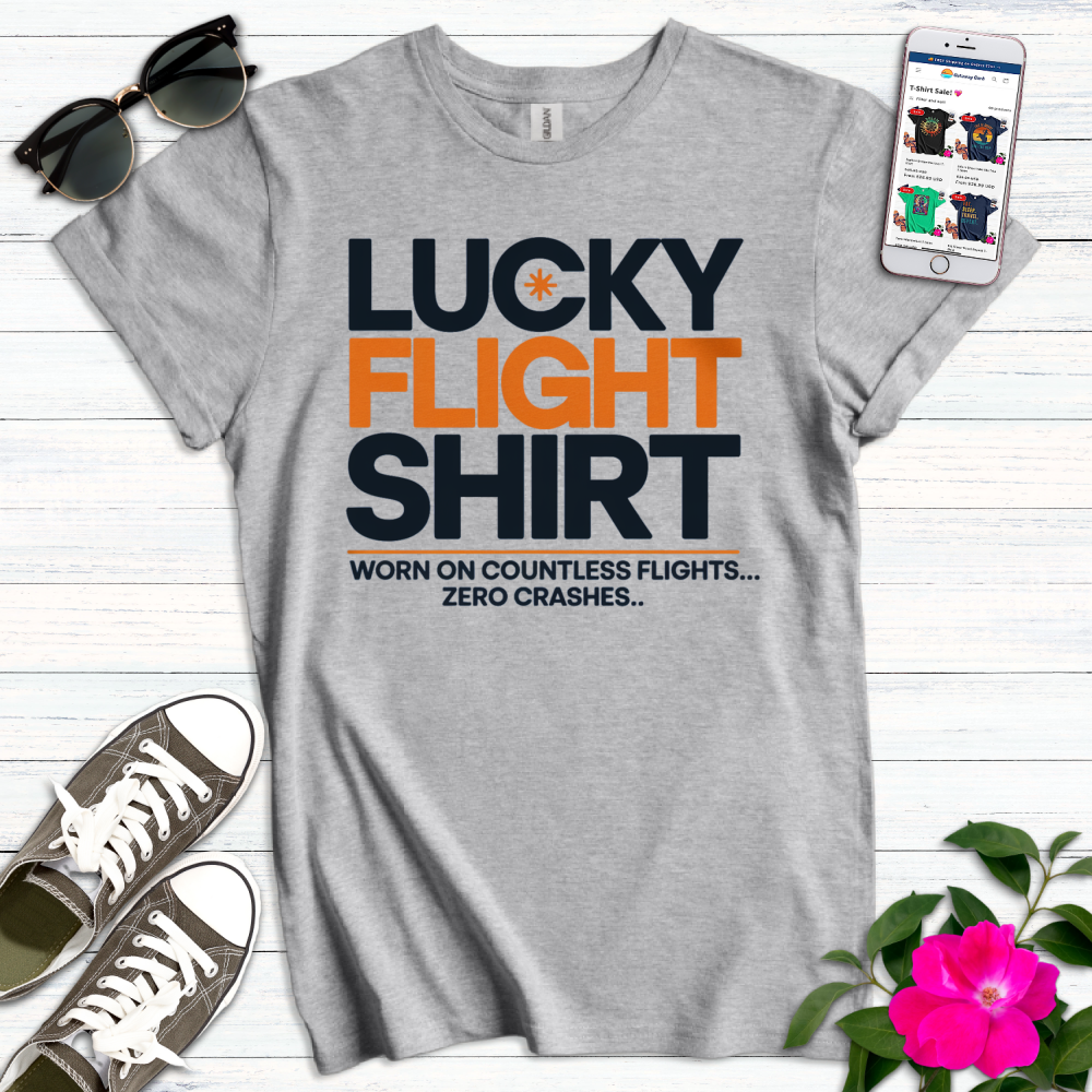Lucky Flight Zero Crashes T-Shirt