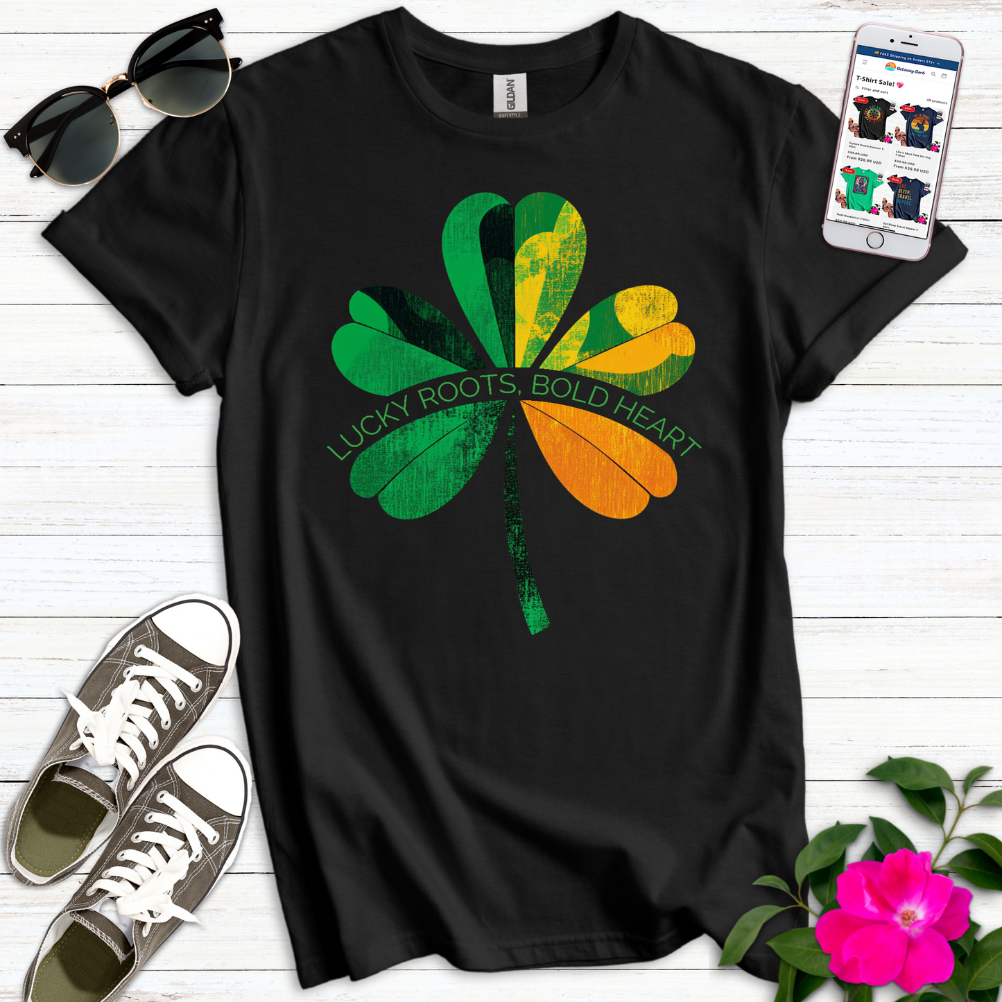 Lucky Roots Bold Heart T-Shirt
