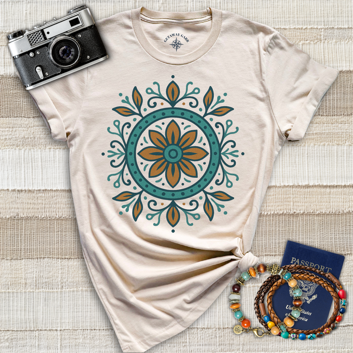 Floral Burst Mandala T-Shirt