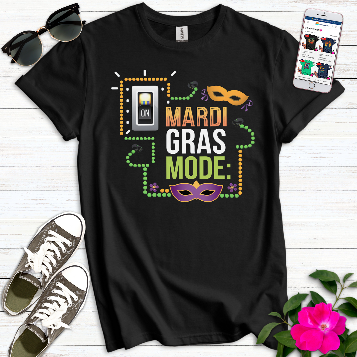 Mardi Gras Mode T-Shirt