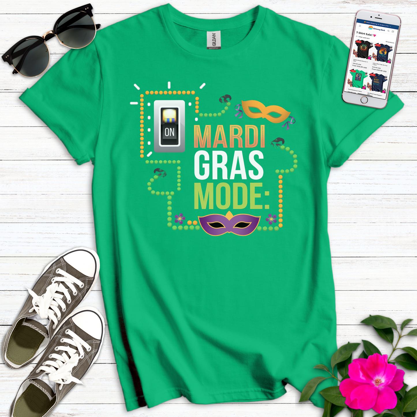 Mardi Gras Mode T-Shirt