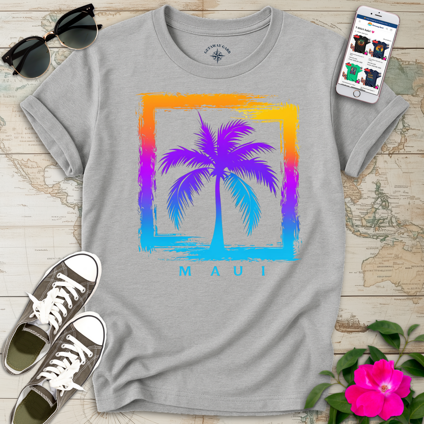 Neon Palms of Maui T-Shirt
