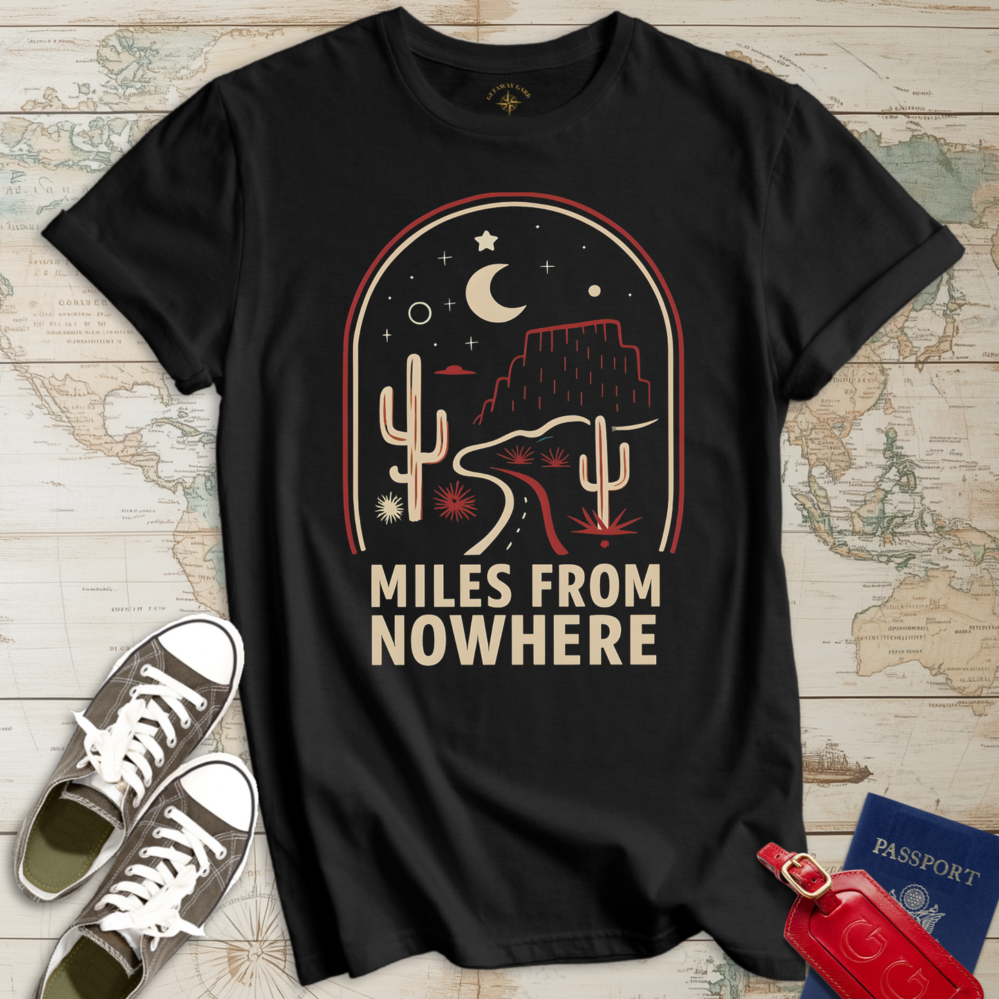 Miles from Nowhere Desert T-Shirt