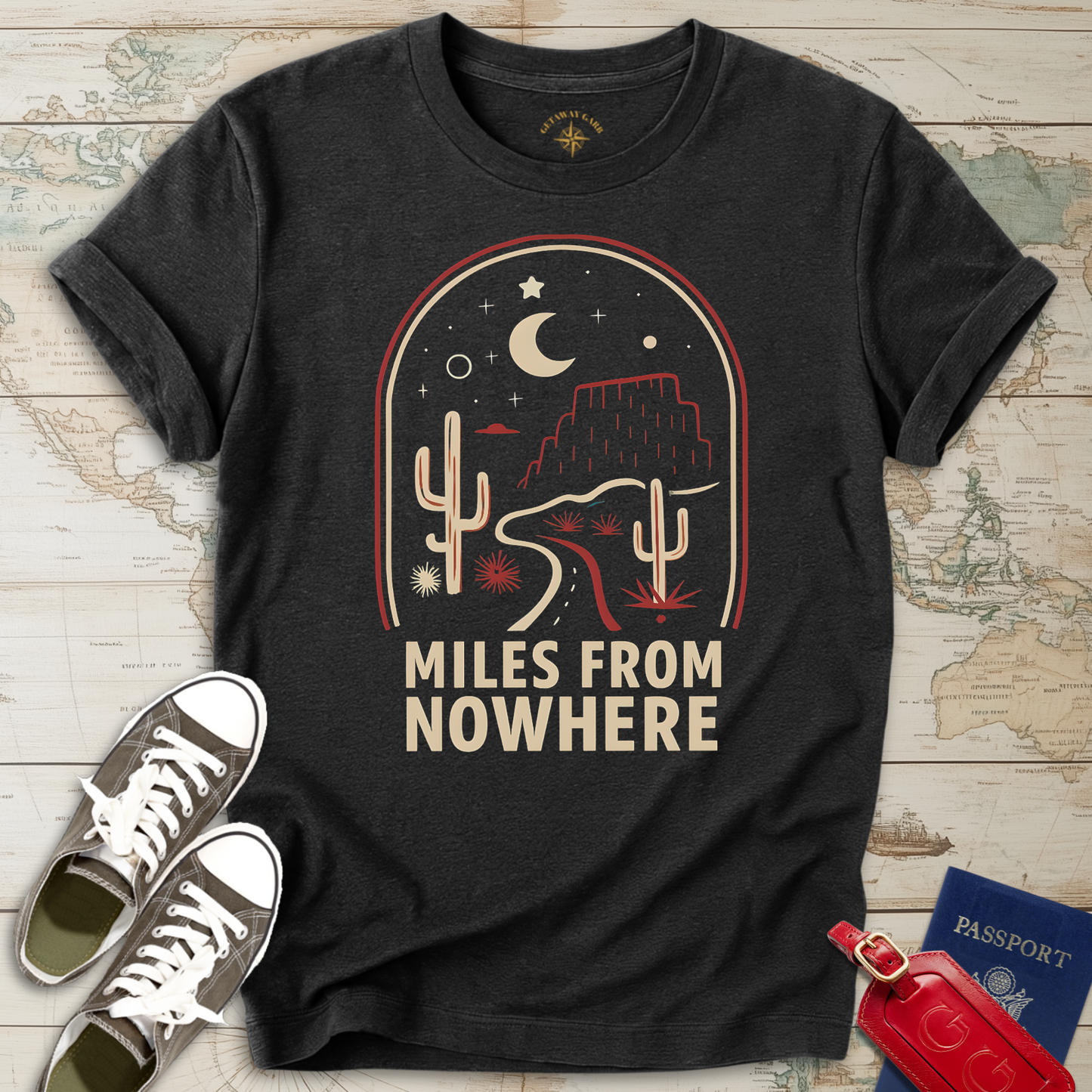 Miles from Nowhere Desert T-Shirt