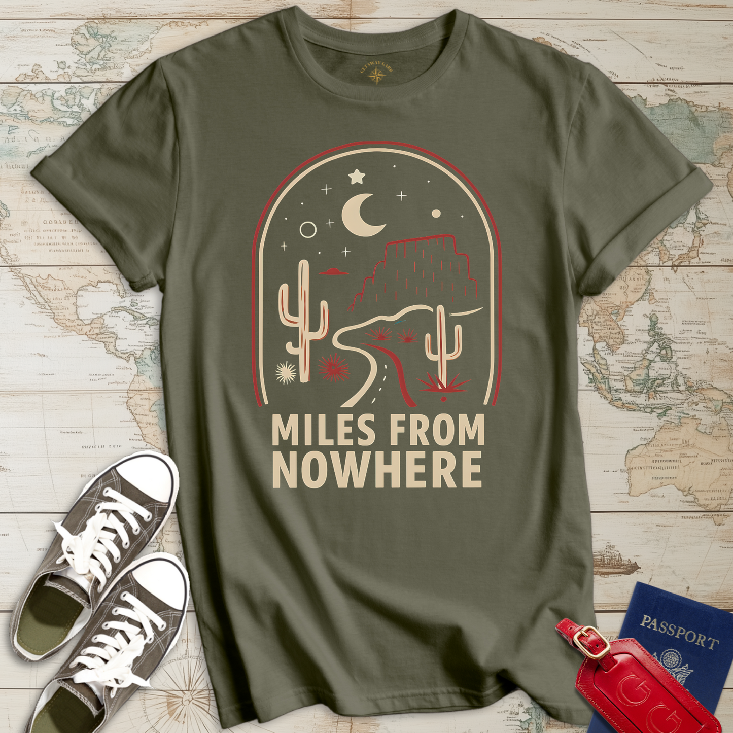 Miles from Nowhere Desert T-Shirt