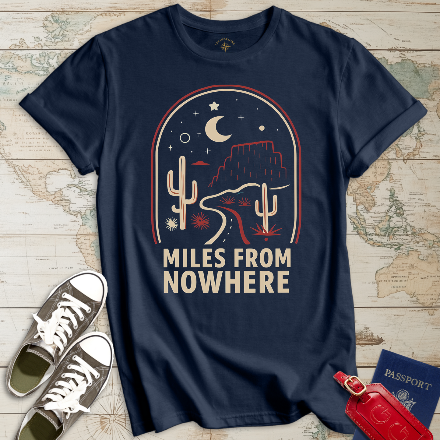 Miles from Nowhere Desert T-Shirt