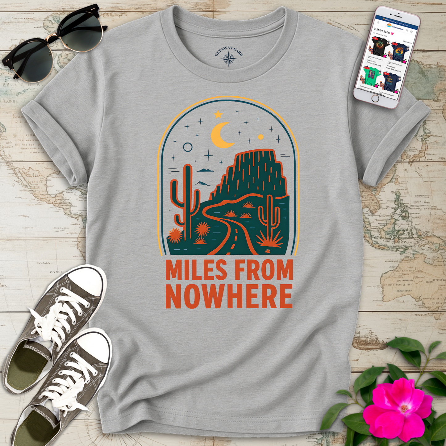 Desert Miles from Nowhere T-Shirt