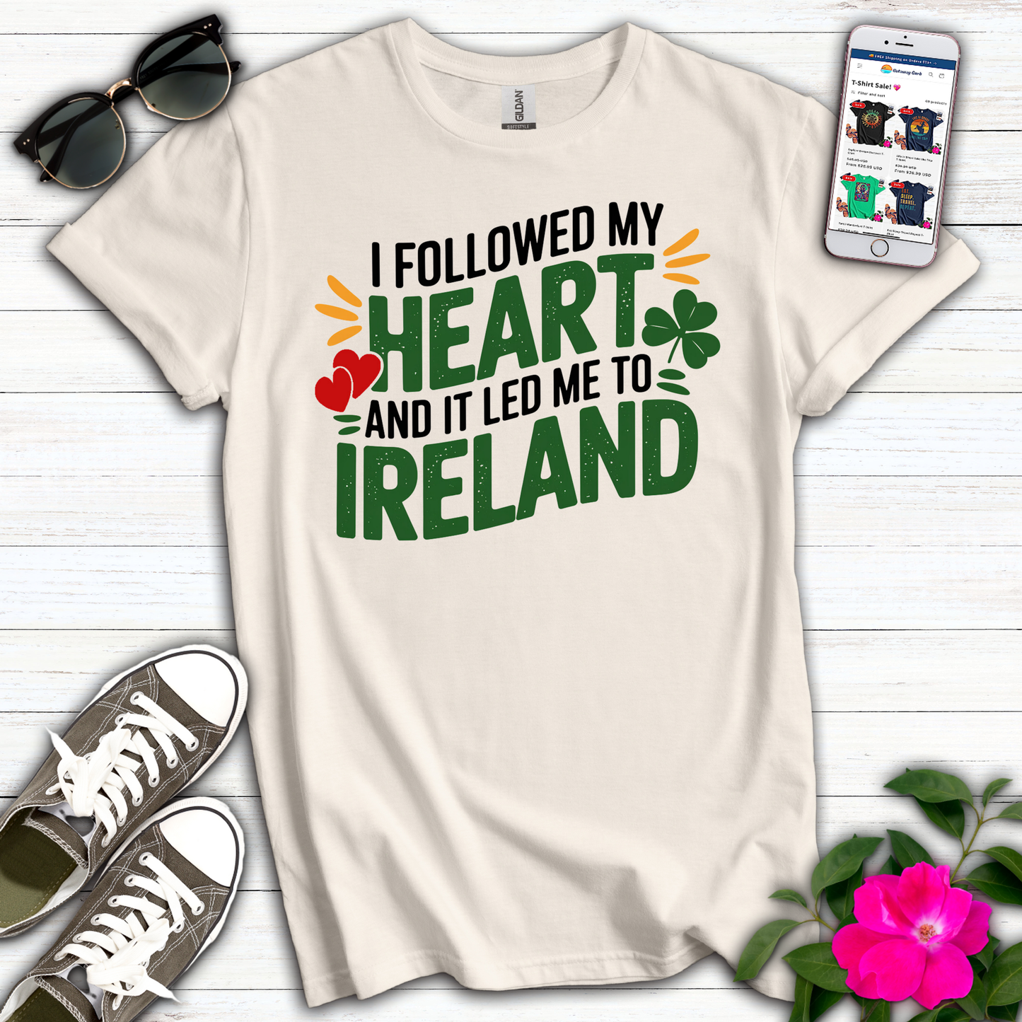 Heart Led to Ireland T-Shirt