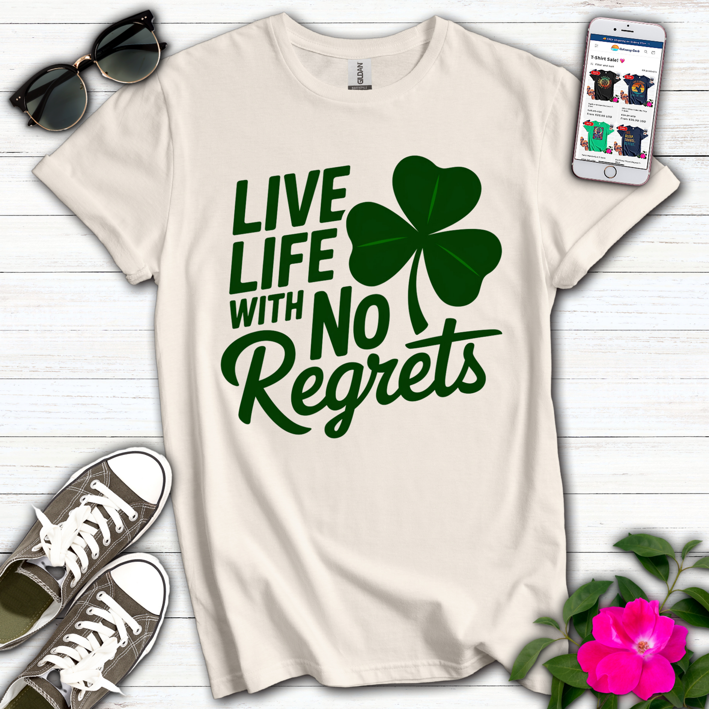 Live Life No Regrets T-Shirt