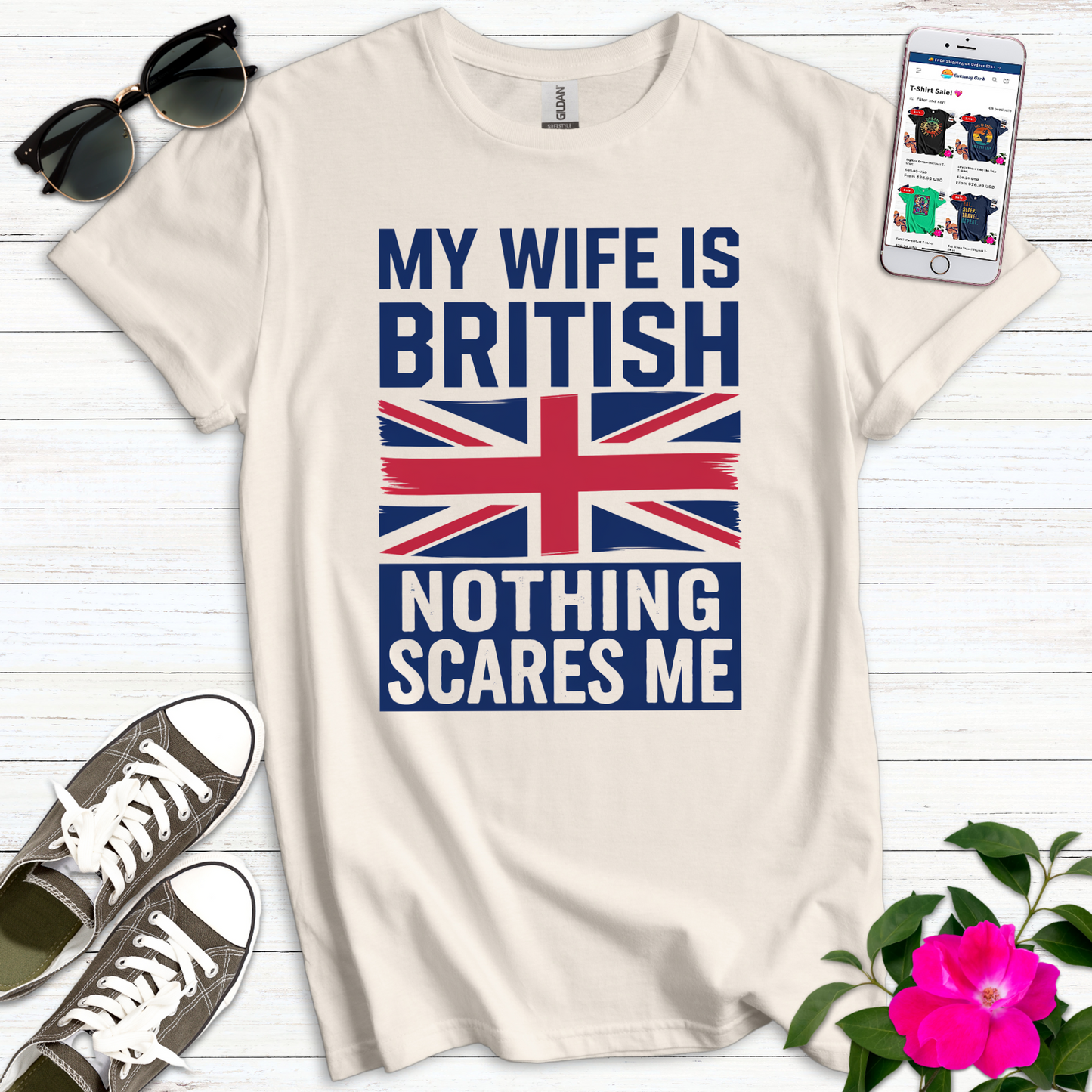 Funny British Wife T-Shirt