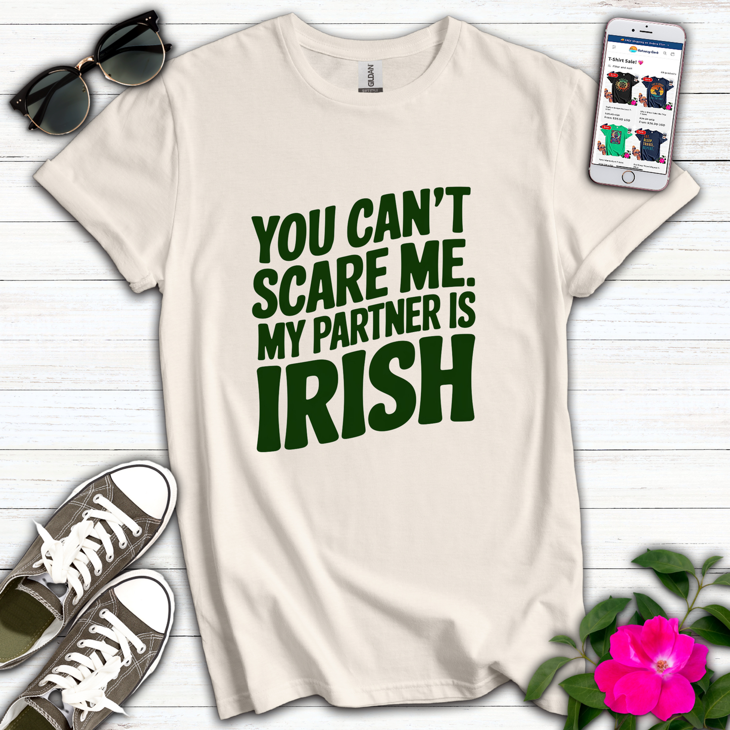 Can't Scare Partner Irish T-Shirt