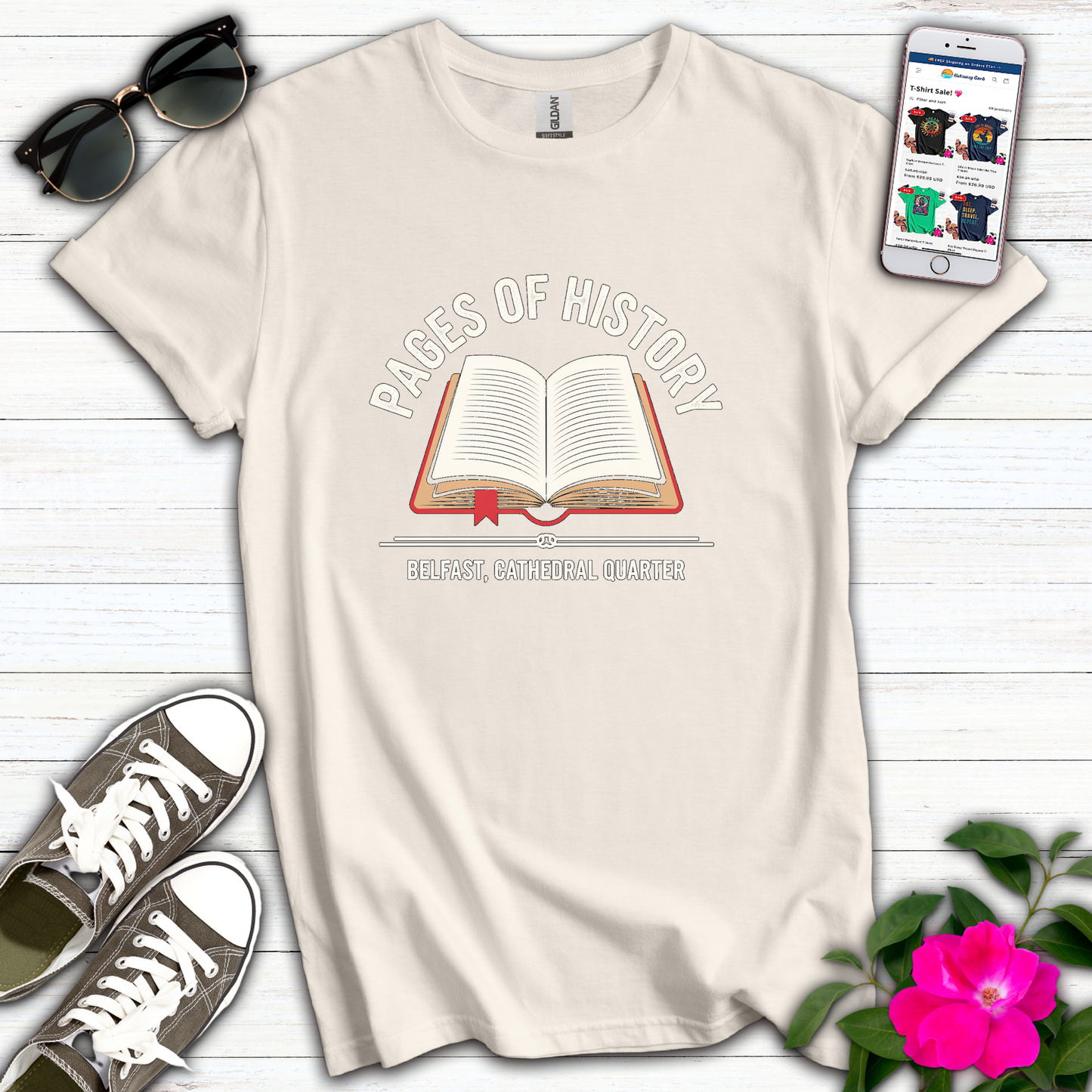 Pages of History Bookshop T-Shirt