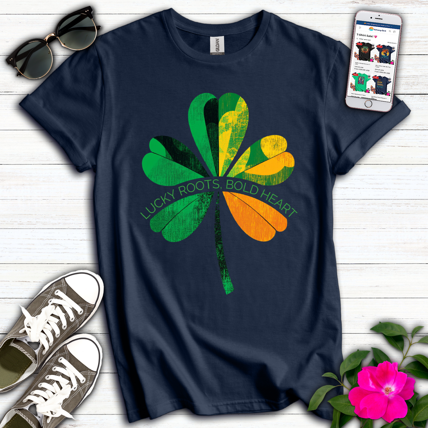 Lucky Roots Bold Heart T-Shirt