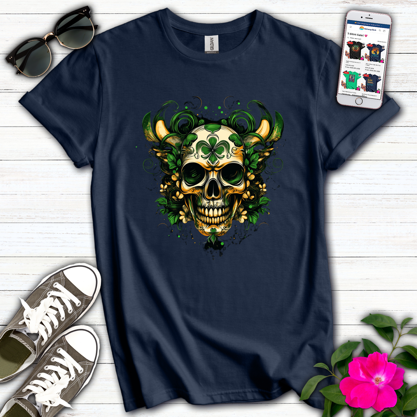 Eire Skull T-Shirt