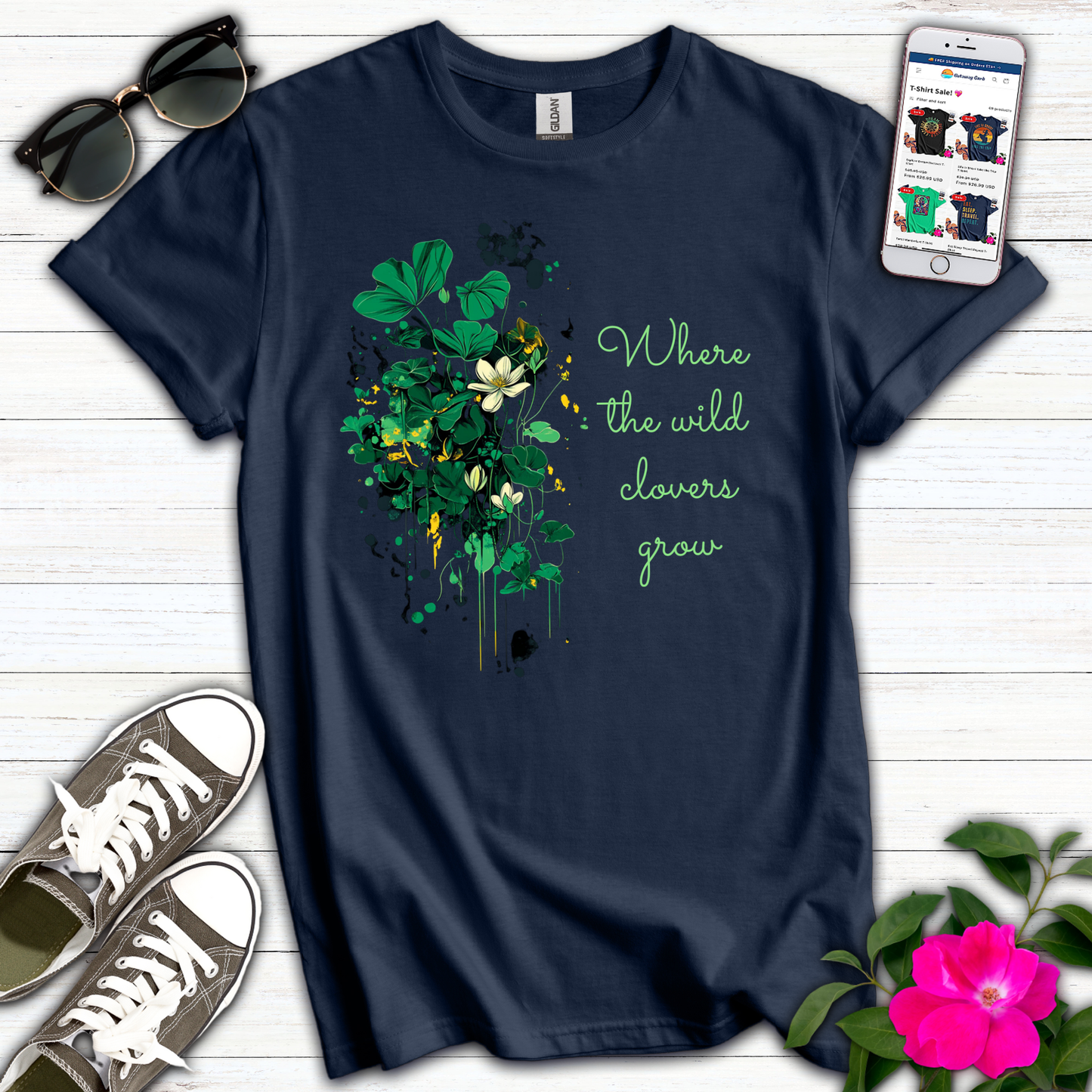 Where Wild Clovers Grow T-Shirt