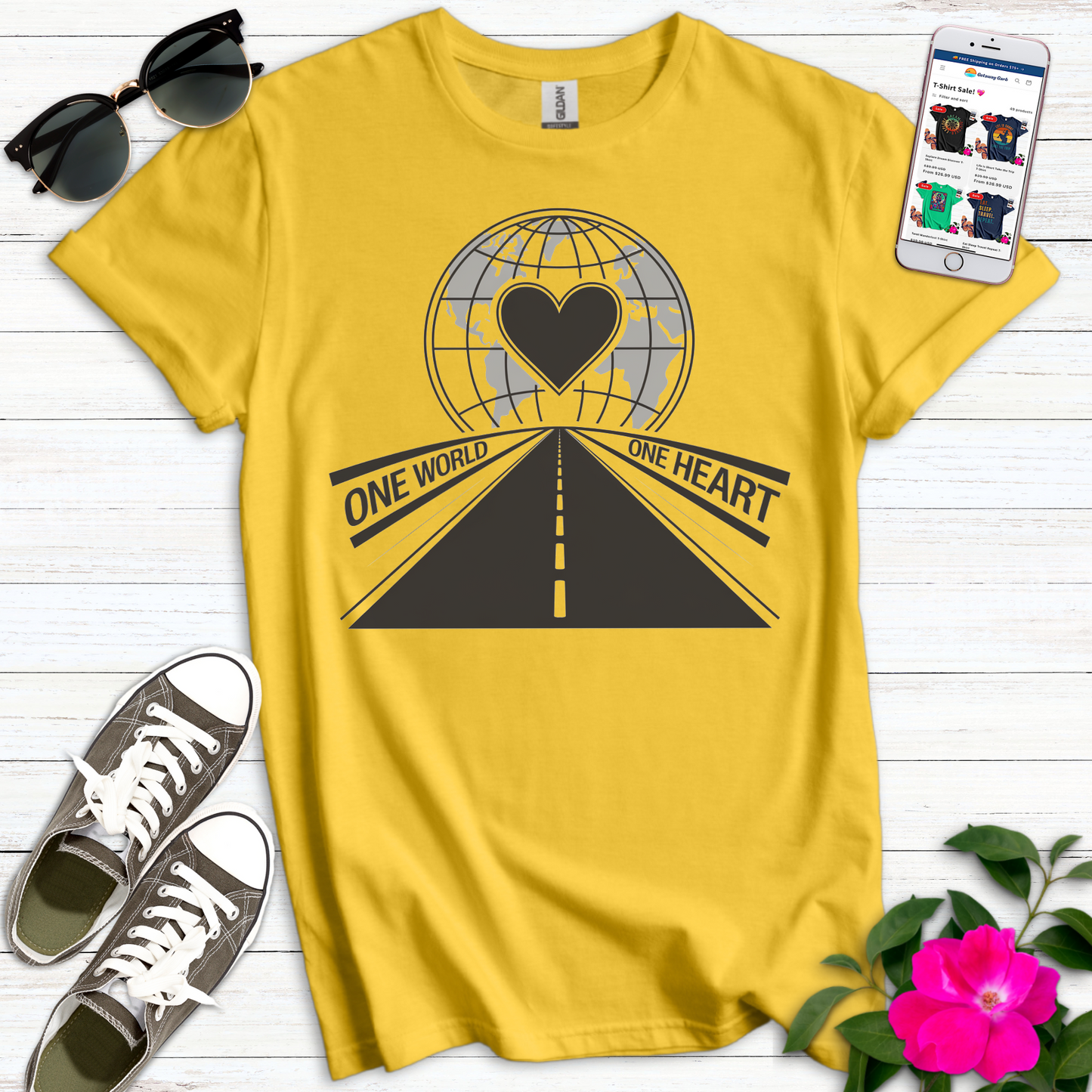 One World One Heart Road T-Shirt