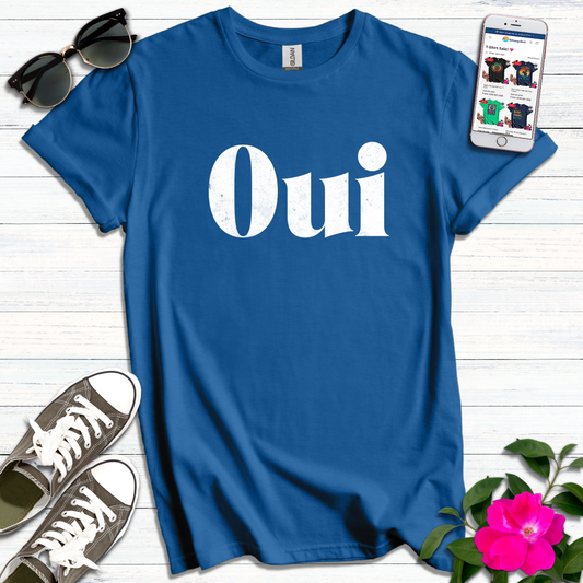 Faded White Oui T-Shirt