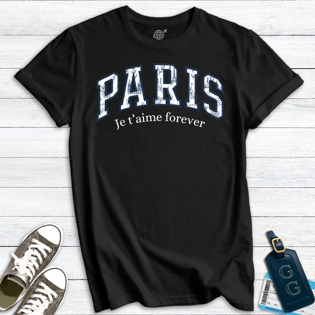 Paris Retro Je t'aime T-Shirt