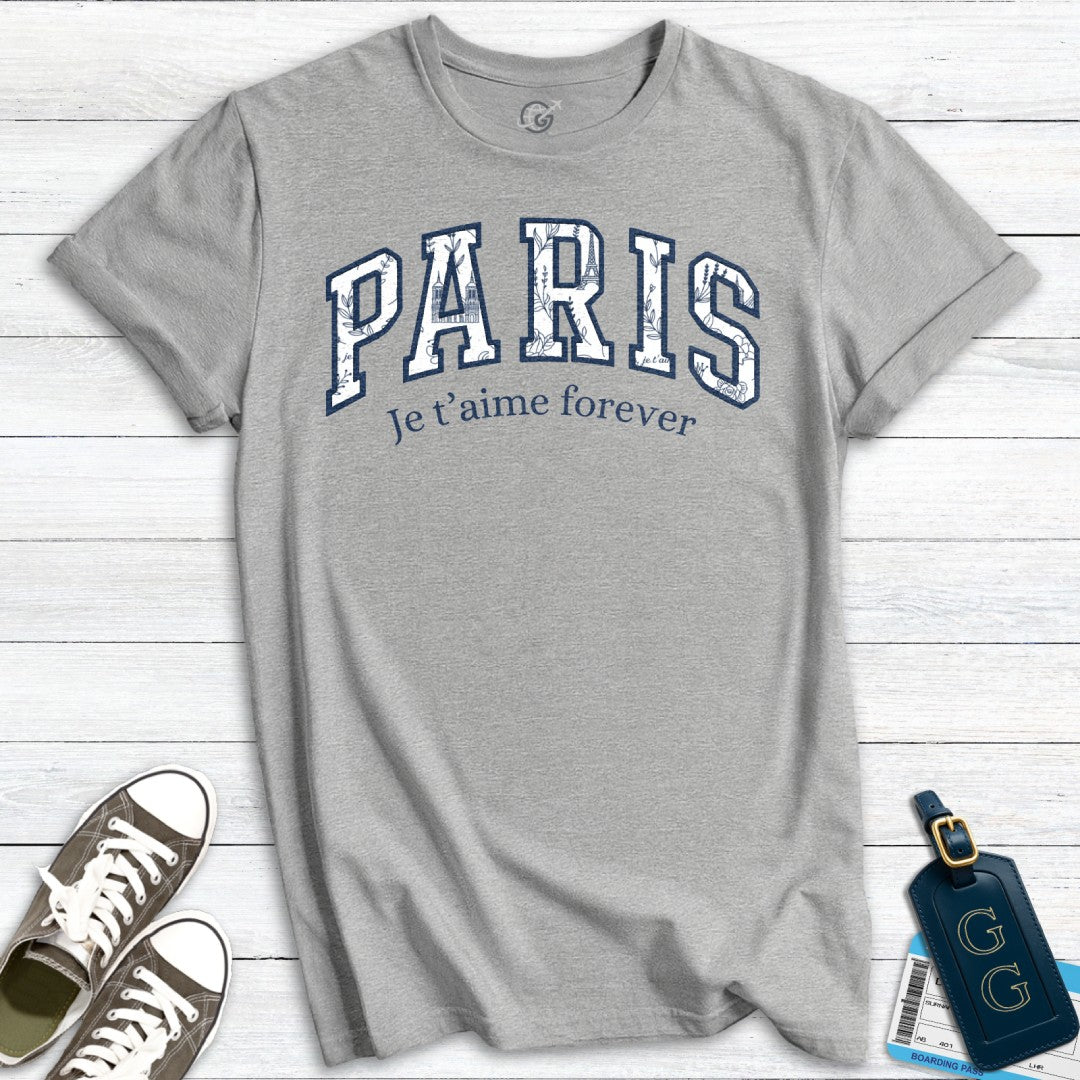 Paris Retro Je t'aime T-Shirt