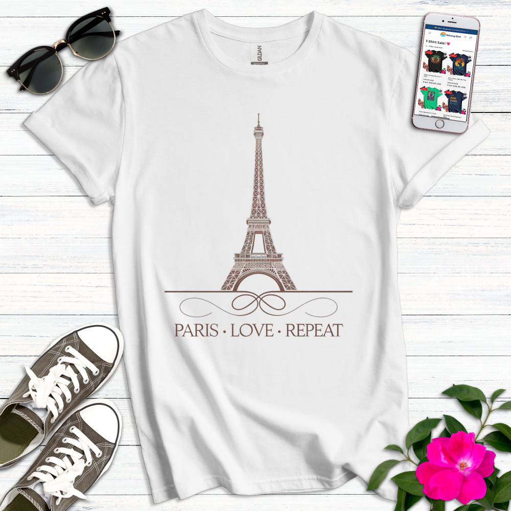 Paris Love Repeat T-Shirt