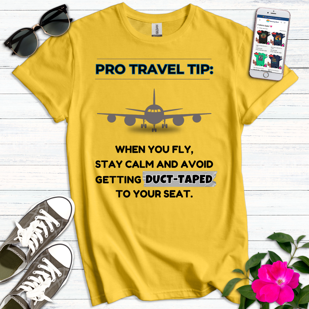 Funny Travel Tip Duct-Tape T-Shirt