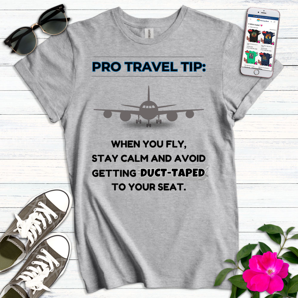 Funny Travel Tip Duct-Tape T-Shirt