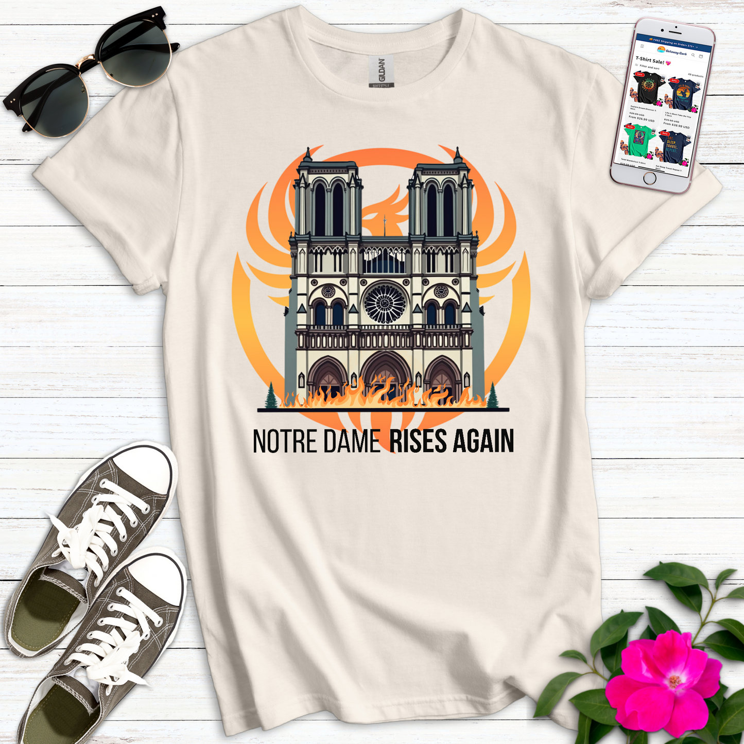 Notre Dame Rises Again T-Shirt