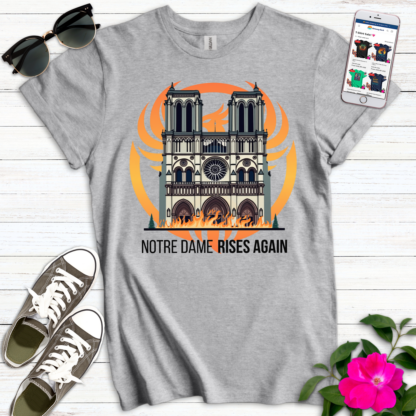 Notre Dame Rises Again T-Shirt