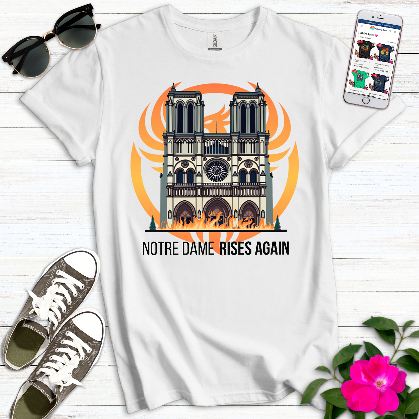 Notre Dame Rises Again T-Shirt