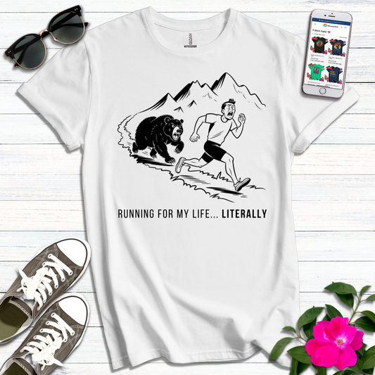 Funny Literally Running Life T-Shirt