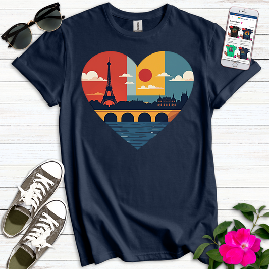 Parisian Skyline Love T-Shirt