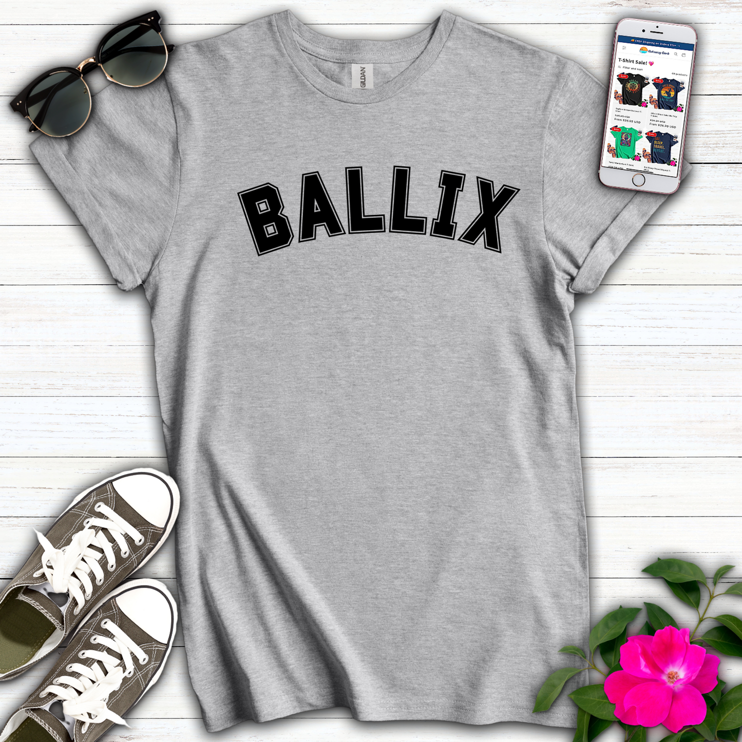 Funny Ballix Varsity T-Shirt