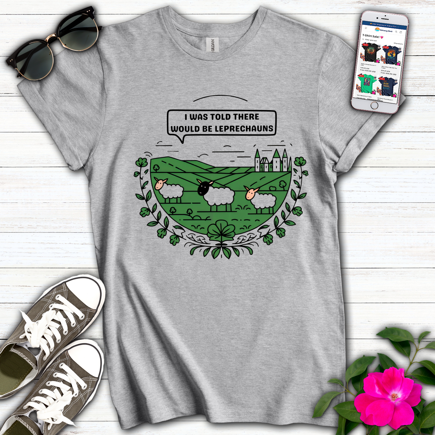 Told Leprechauns Sheep T-Shirt