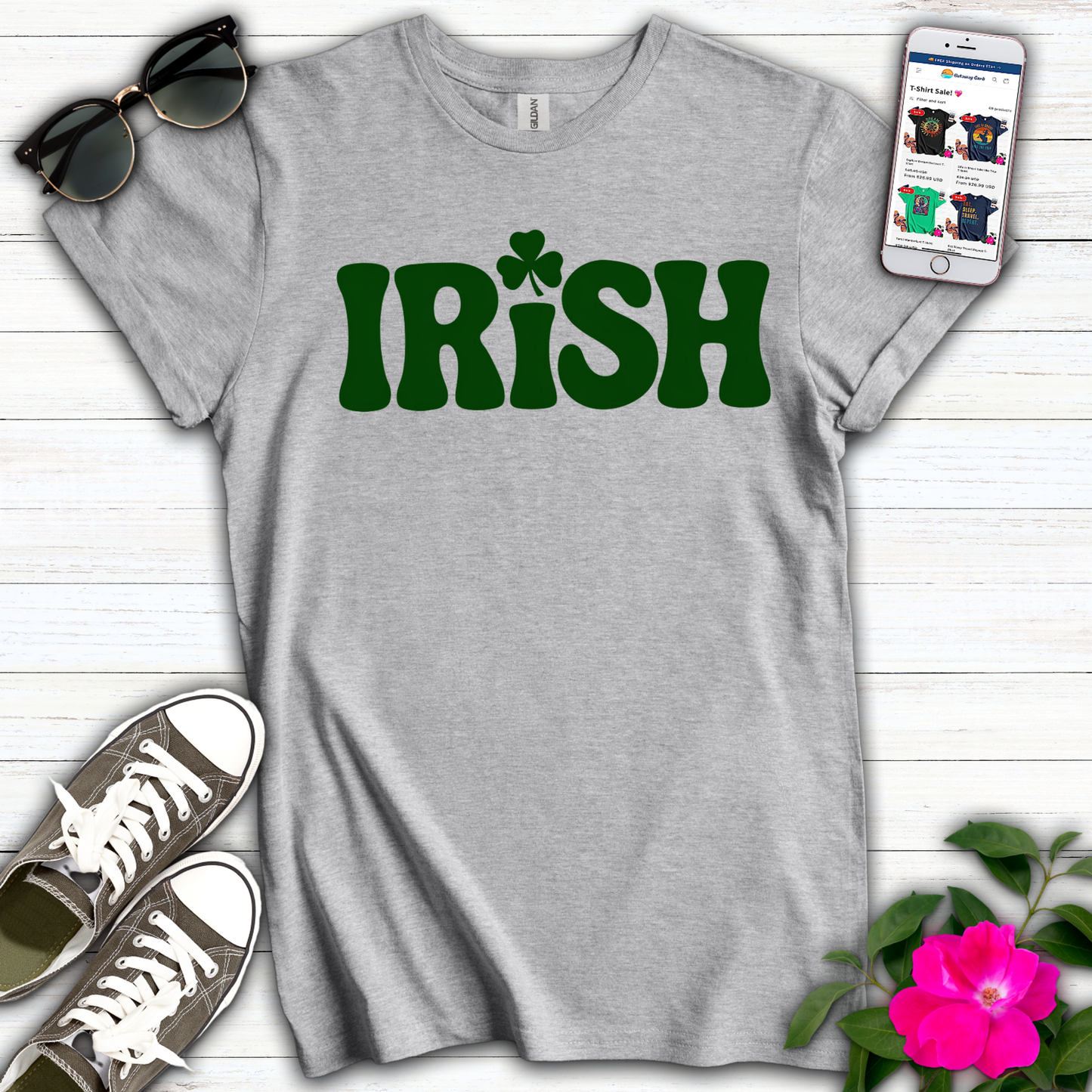 Cute Irish Green Letter T-Shirt