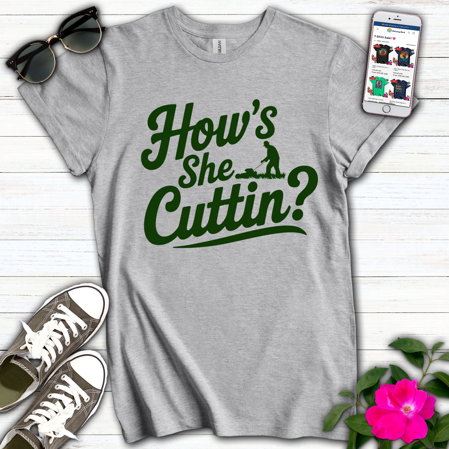 How's She Cuttin' T-Shirt